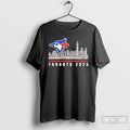 Classic Toronto Blue Jays 2025 Mlb Playoff Players Names City Skyline T Shirts Hoodie Longsleeve