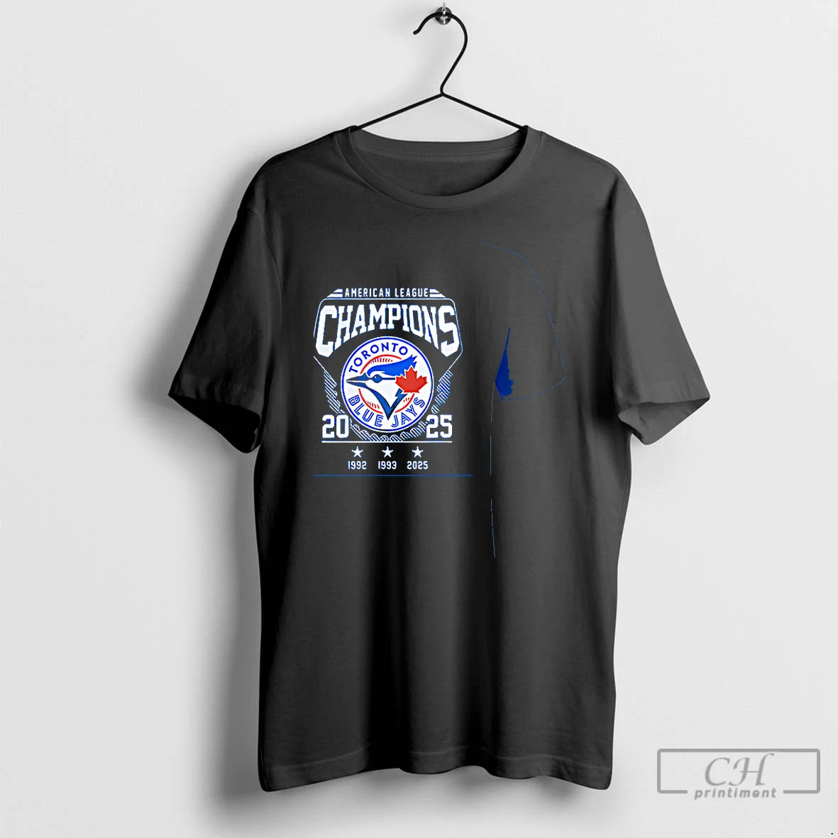 Classic Toronto Blue Jays American League Champions 2025 Double Side T-Shirts, Hoodie, Sweatshirt | RetroVerseTees.com