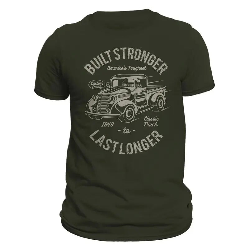 Classic Truck 1949 Built Stronger Last Longer Men's T-Shirt Hoodie, Sweatshirt | RetroVerseTees.com