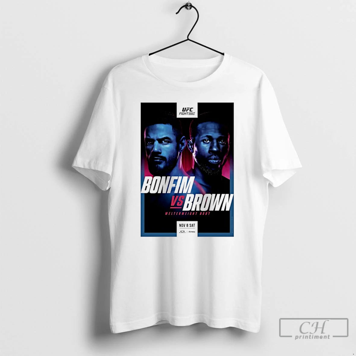 Classic Ufc Fight Night Bonfim Vs Brown Autographed Event T-Shirts, Hoodie, Sweatshirt | RetroVerseTees.com