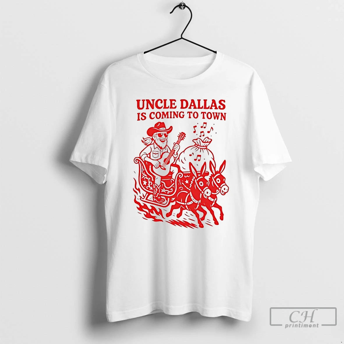 Classic Uncle Dallas Is Coming To Town T-Shirts, Hoodie, Sweatshirt | RetroVerseTees.com