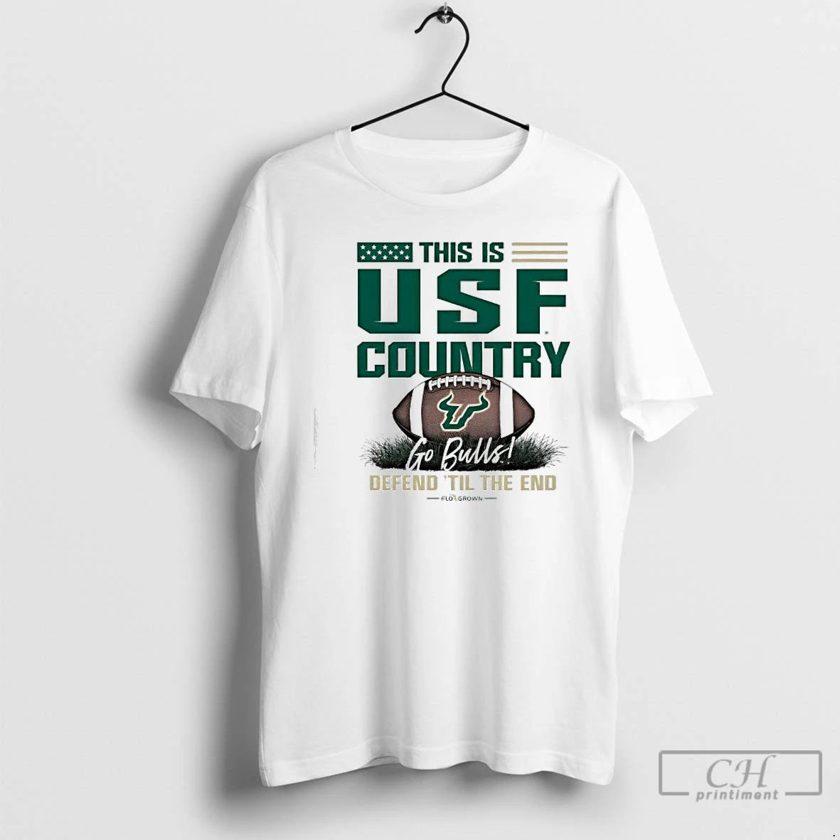 Classic University Of South Florida Bulls Football Go Bulls Defend Til The End T Shirts Hoodie, Sweatshirt