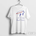 Classic Vintage Buffalo Football Lets Go Logo