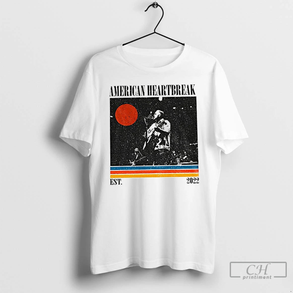 Classic Vintage Zach Bryan American Heartbreak Est 2022 T-Shirts, Hoodie, Sweatshirt | RetroVerseTees.com