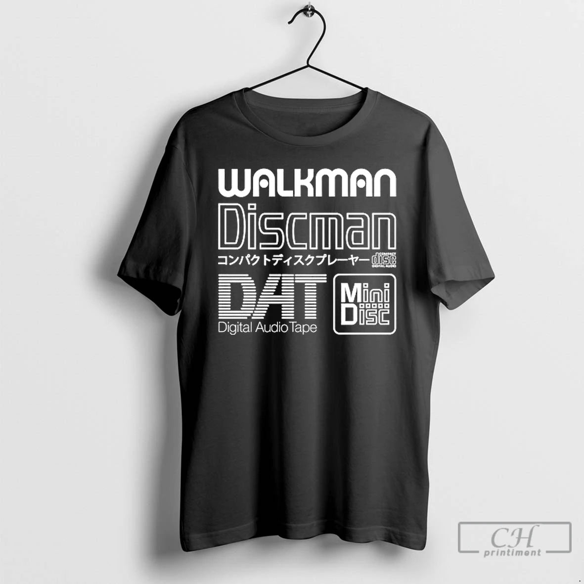 Classic Walkman Discman Digital Audio Tape T Shirts Hoodie Longsleeve