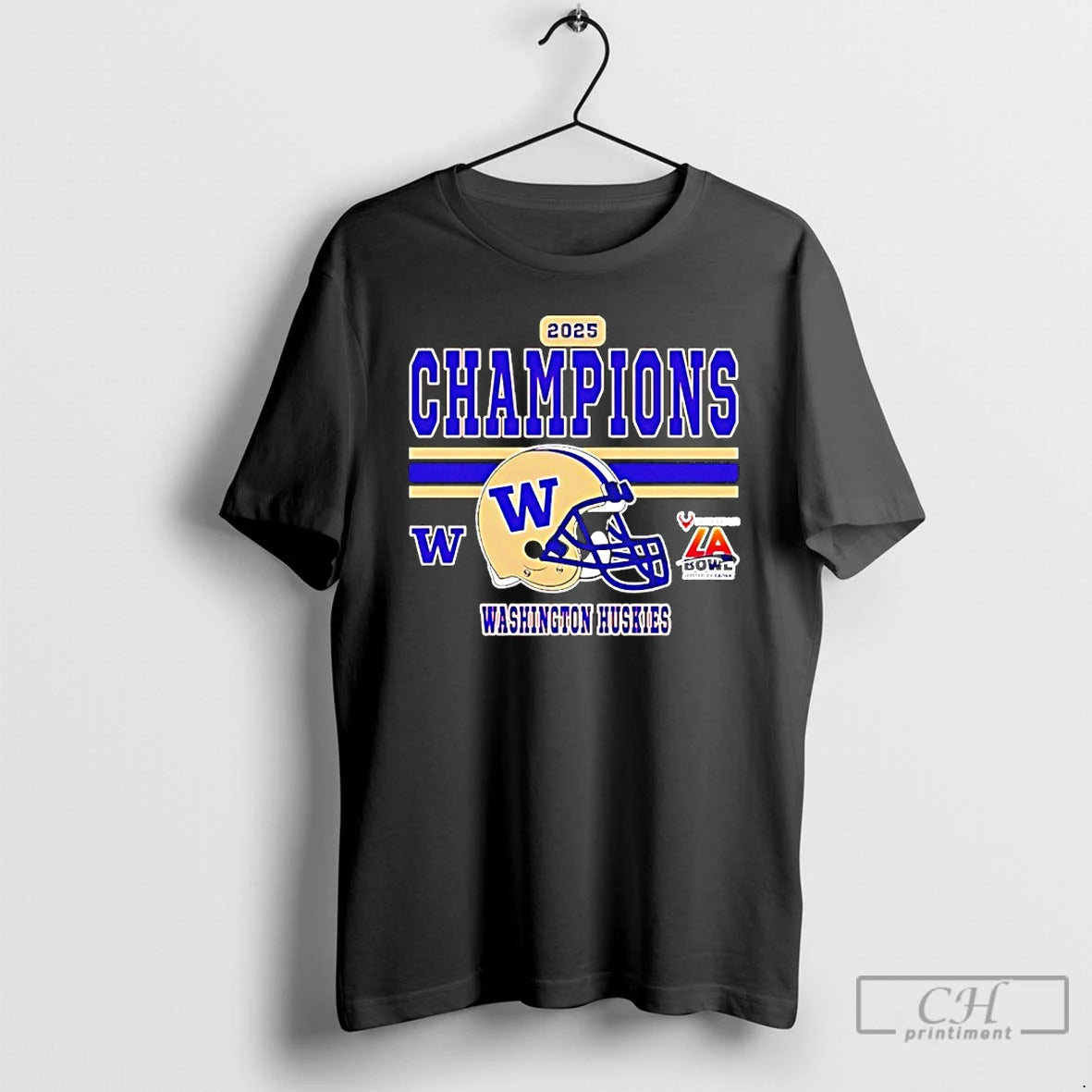 Classic Washington Huskies 2025 La Bowl Champions Helmet T-Shirts, Hoodie, Sweatshirt | RetroVerseTees.com