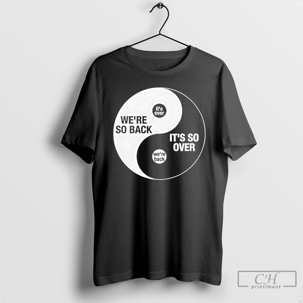 Classic Were So Back Its So Over Ying And Yang T-Shirts, Hoodie, Sweatshirt | RetroVerseTees.com