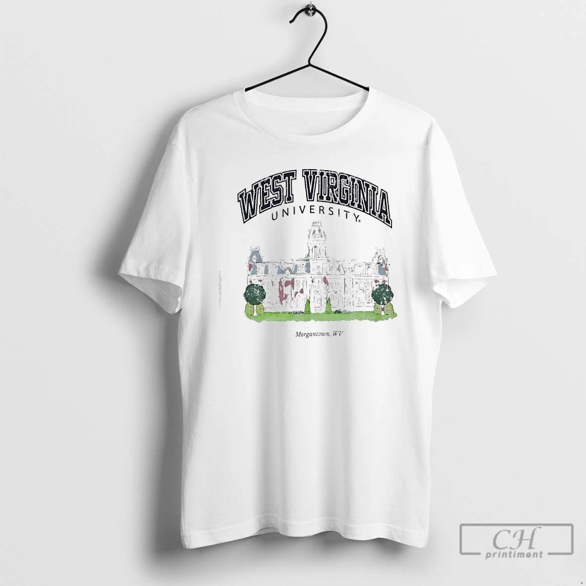 Classic West Virginia University In Woodburn Hall T-Shirts, Hoodie, Sweatshirt | RetroVerseTees.com