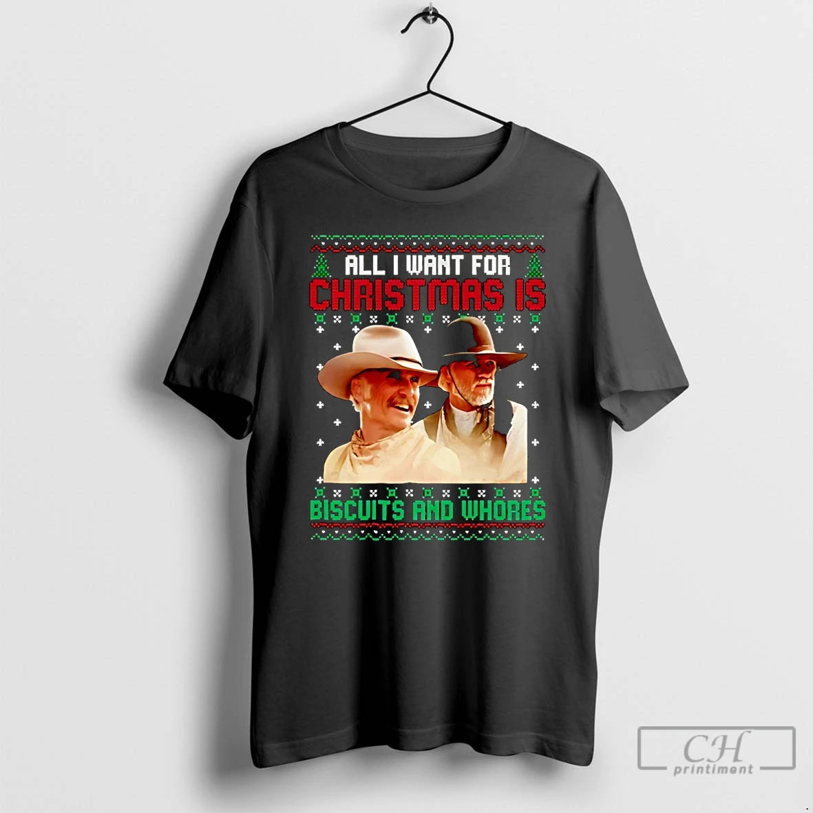 Classic Western Cowboys Biscuits And Whores Christmas Christmas T-Shirts, Hoodie, Sweatshirt | RetroVerseTees.com