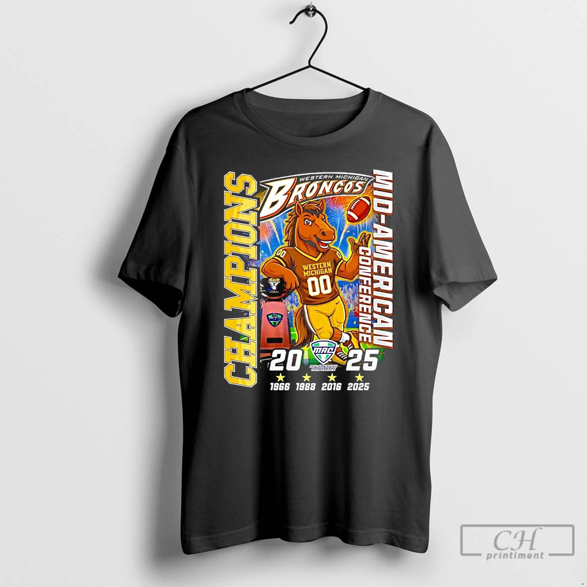 Classic Western Michigan Broncos 2025 3 Time Mac Champions T-Shirts, Hoodie, Sweatshirt | RetroVerseTees.com