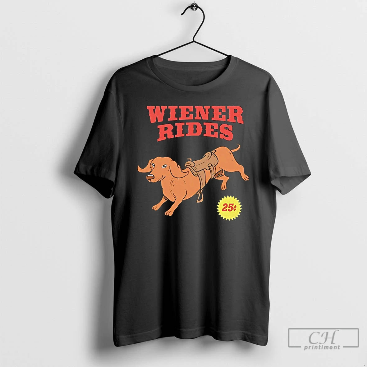 Classic Wiener Rides Dachshund Dog T Shirts Hoodie Longsleeve