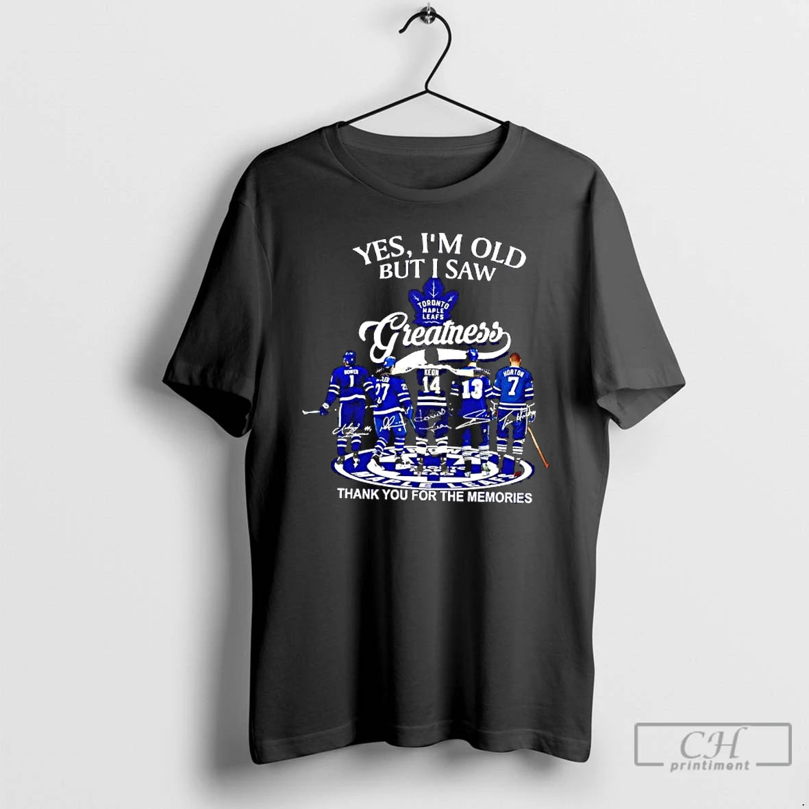 Classic Yes Im Old But I Saw Toronto Maple Leafs Greatness 2025 Signatures T Shirts Hoodie, Sweatshirt | RetroVerseTees.com
