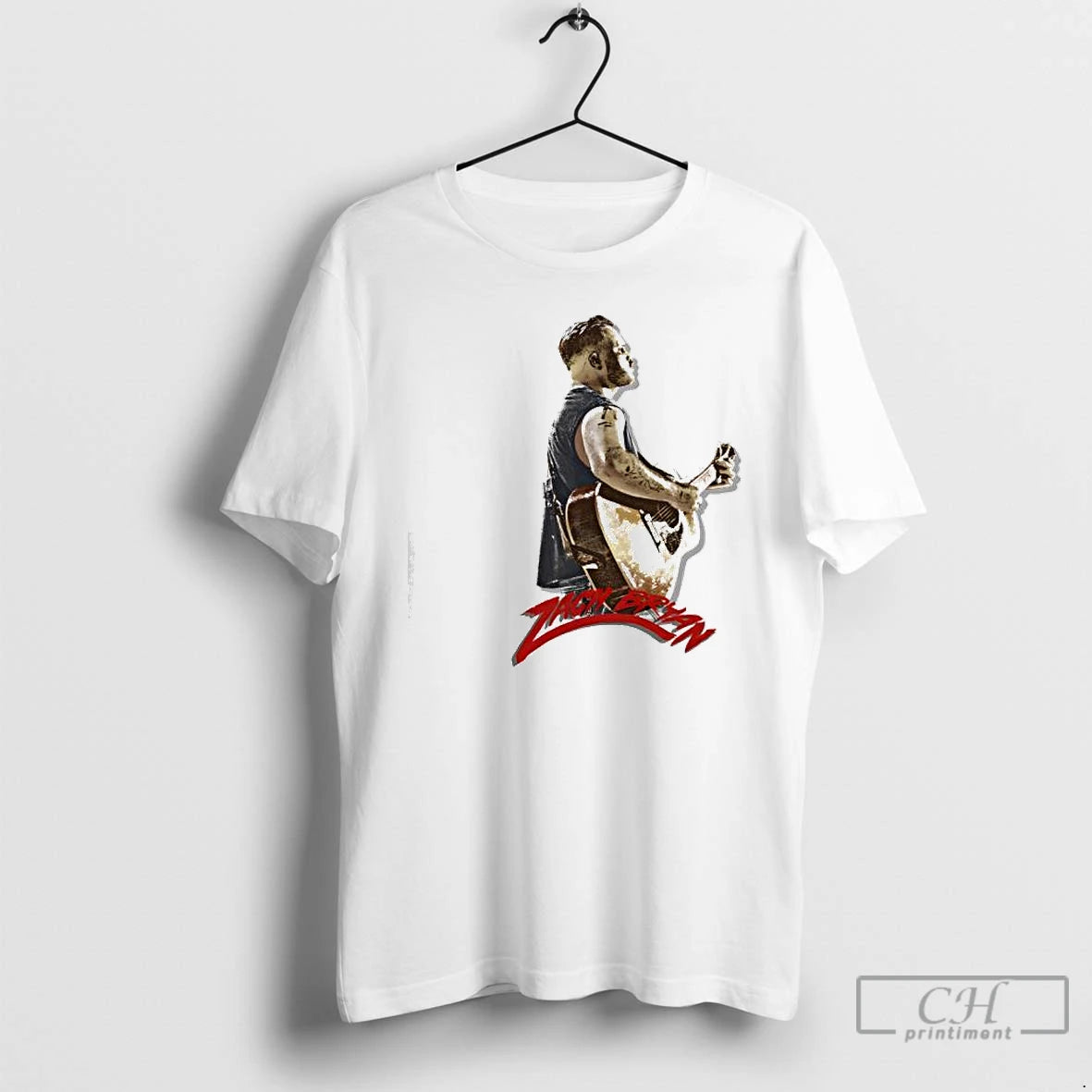 Classic Zach Bryan Silhouette Zach Playing The Guitar T-Shirts, Hoodie, Sweatshirt | RetroVerseTees.com