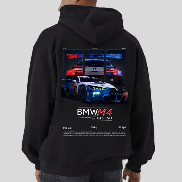 Classsic Bimmer M4 GT3 Hoodie, Unisex, Menswear, Street Racing Shirt, Car Hoodie, Boyfriend Gift Sweatshirt