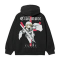 Claymore "Clare's Charge" Heavyweight Vintage Hoodie Cotton Blend Classic Anime Sweatshirt Menswear Tops Casual Long...