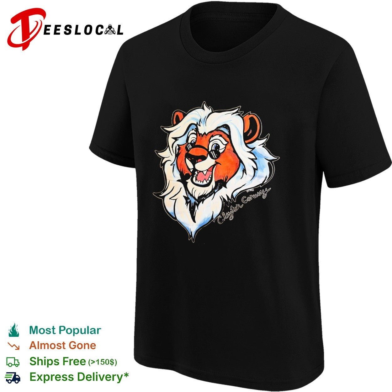 Clayton Conway Lion Character Signature shirt