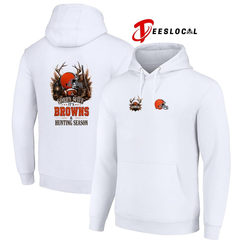 Cleveland Browns sorry wife it’s hunting season deer shirt