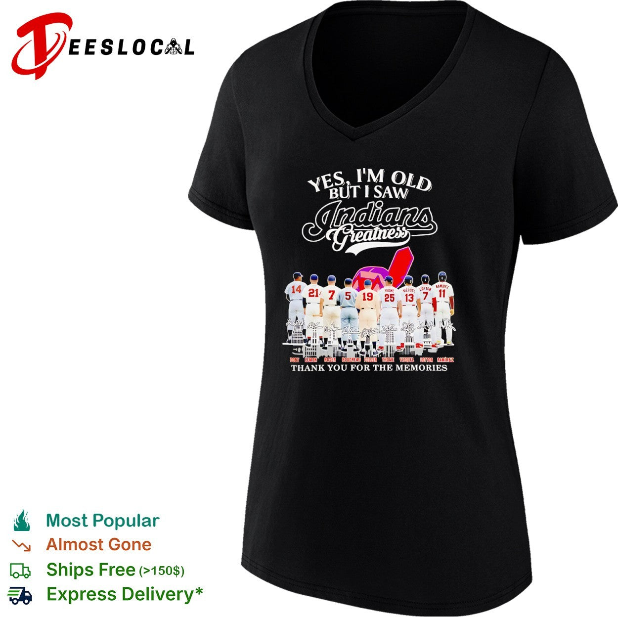 Cleveland Indians Legends Doby Lemon Rosen Boudreau Feller Thome Vizquel Lofton Ramirez Signature shirt