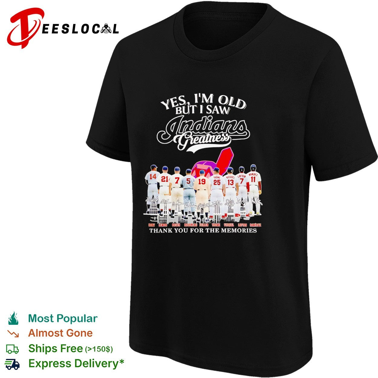 Cleveland Indians Legends Doby Lemon Rosen Boudreau Feller Thome Vizquel Lofton Ramirez Signature shirt
