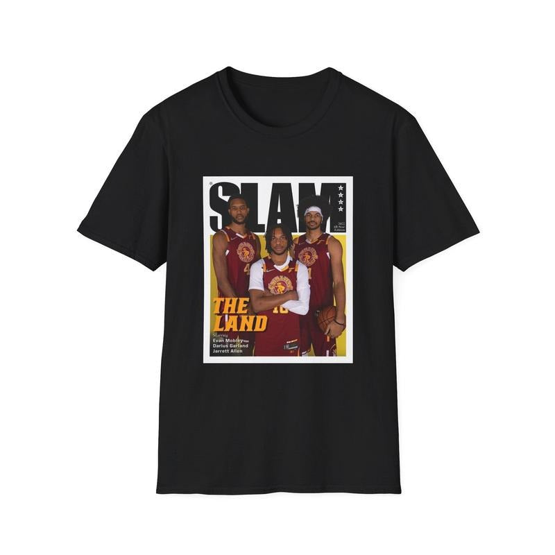 Clevelands The Land Darius Garland-Evan Mobley-Jarrett Allen Slam T-Shirt, Basketball Fan Tee, Unisex Basketball...