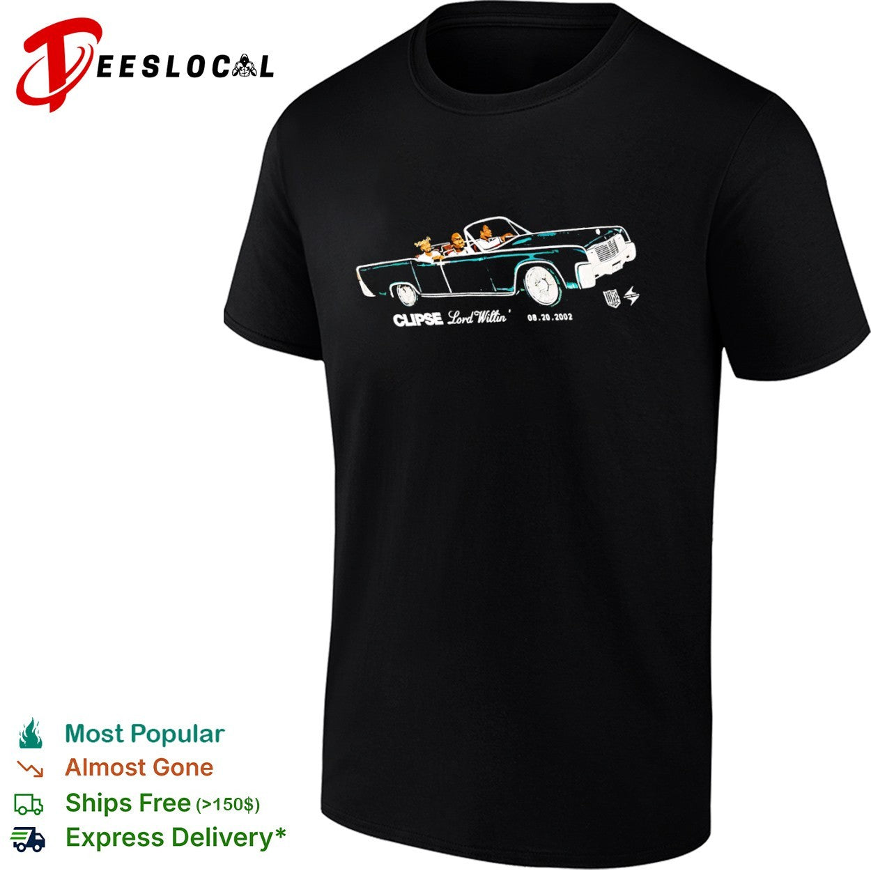 Clipse Lord Willin’ 08202002 Album Cover shirt