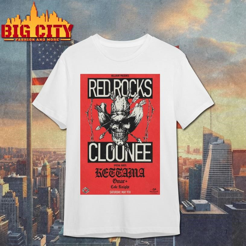 Cloonee May 9 2026 Red Rocks Amphitheatre Morrison CO Poster shirt