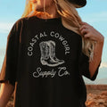 Coastal Cowgirl Shirt, Country Western TShirt, Boho Cowgirl Crewneck Tee, Beach Cowgirls, Cowgirl Surf T-Shirt, Retro...