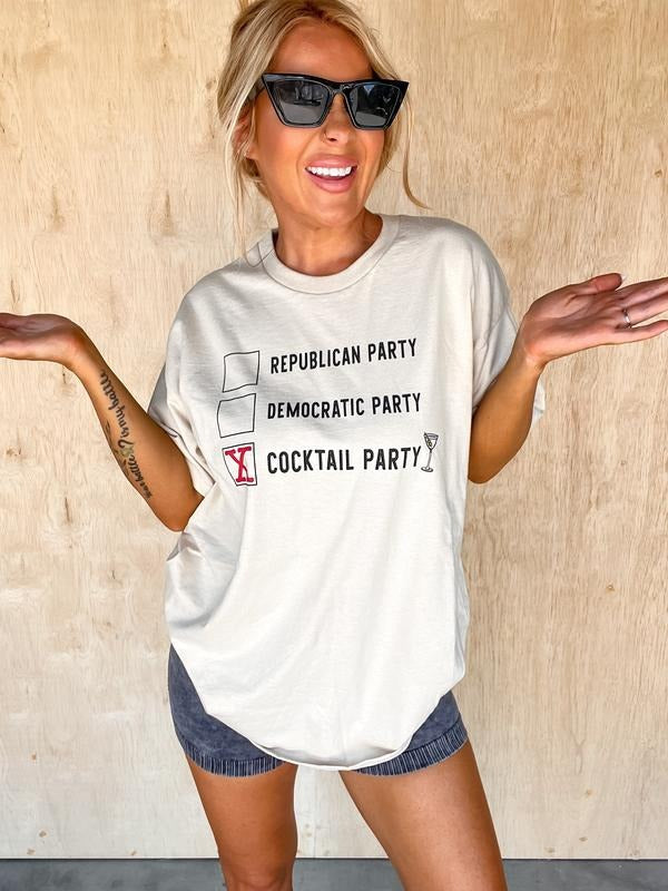 Cocktail Party Graphic Tee Hoodie, Sweatshirt | RetroVerseTees.com