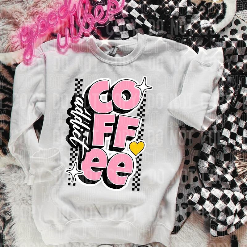Coffee Addict DTF Transfers - THIS IS NOT A SHIRT Hoodie, Sweatshirt | RetroVerseTees.com