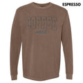 Coffee Addict PUFF Print Long Sleeve Comfort Colors T-Shirt Hoodie, Sweatshirt | RetroVerseTees.com