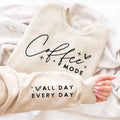 Coffee All Day Every Day Fleece Crewneck Sweatshirt T-Shirts, Hoodie | RetroVerseTees.com