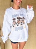 Coffee Run Graphic Top T-Shirts, Hoodie, Sweatshirt | RetroVerseTees.com