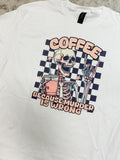 Coffee Skeleton Graphic Top T-Shirts, Hoodie, Sweatshirt | RetroVerseTees.com
