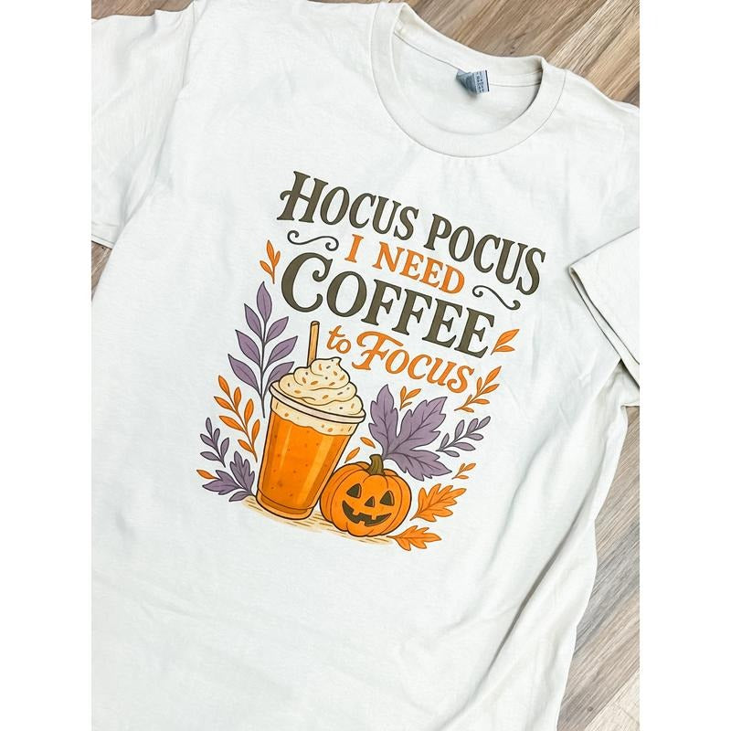 Coffee To Focus Graphic Top T-Shirts, Hoodie, Sweatshirt | RetroVerseTees.com