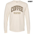 Coffee Weather Checkered Long Sleeve Comfort Colors T-Shirt 'NLB' Hoodie, Sweatshirt | RetroVerseTees.com