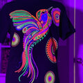 Colibri colores T-shirts Cotton Black Hoodie, Sweatshirt | RetroVerseTees.com
