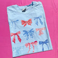 Collage Red White & Bows Coquette Comfort Colors T-Shirt 'NLB' Hoodie, Sweatshirt | RetroVerseTees.com