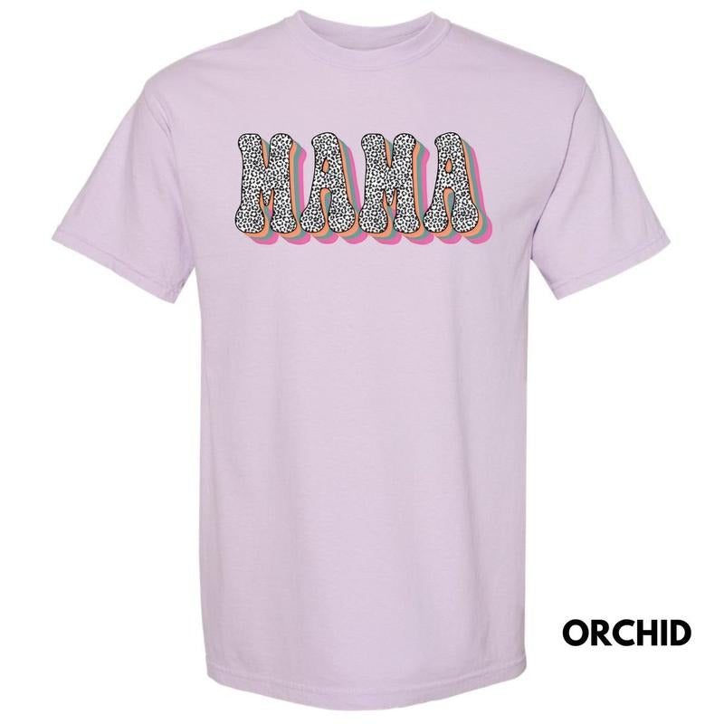 Color Shadow Leopard Mama Comfort Colors T-Shirt 'NLB' Hoodie, Sweatshirt | RetroVerseTees.com
