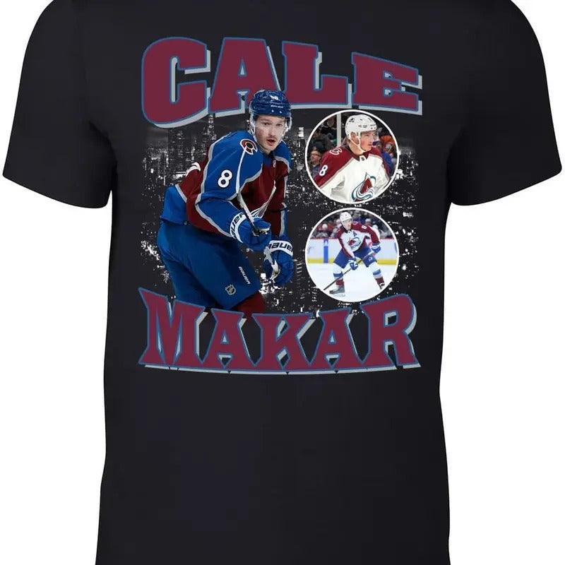 Colorado Cale Makar Bootleg Style T-Shirt Hoodie, Sweatshirt | RetroVerseTees.com