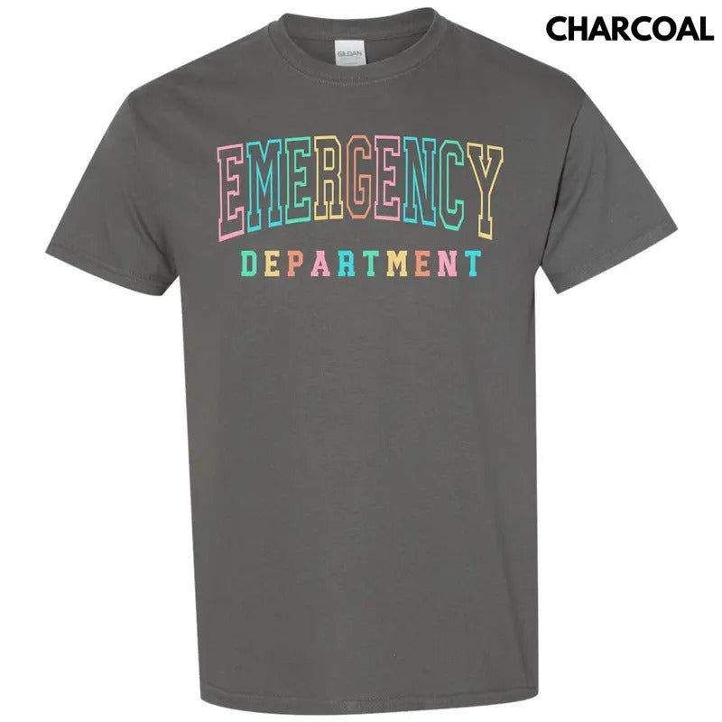 Colorful Emergency Dept Gildan Short Sleeve T-Shirt 'NLB' Hoodie, Sweatshirt | RetroVerseTees.com