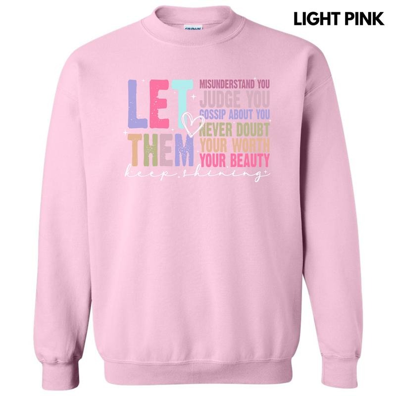 Colorful Let Them Sweatshirt 'NLB' T-Shirts, Hoodie | RetroVerseTees.com