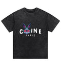 Colorful Rabbit - themed Tees with Parisian Vibe: A Must - have for US Fashion Buffs Hoodie, Sweatshirt | RetroVerseTees.com