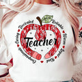 Colorful Teacher Valentine Shirt, Valentines Day Shirt, Colorful Coquette Bow Pencil Shirt, Teacher Pencil Shirt,...