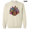 Colorful Turkey FAKE Glitter Sweatshirt 'NLB' T-Shirts, Hoodie | RetroVerseTees.com