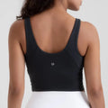 Colorfulkoala Dreamlux Womens Padded Sports Bra High Neck U-Back Workout Athletic Tank Top with Removable Cups T-Shirts,...