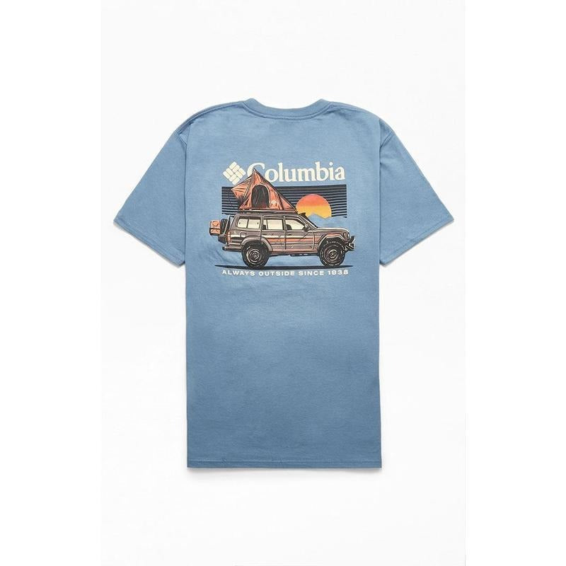Columbia Men's Crawl T-Shirt Unisex Cotton Shirt Hoodie, Sweatshirt | RetroVerseTees.com