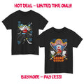 Combo 2 Pieces Buggy Anime Unisex T-Shirt Tee ALL SIZES Hoodie, Sweatshirt | RetroVerseTees.com