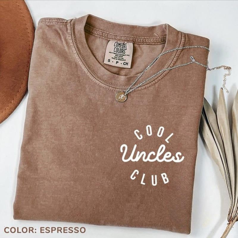 Comfort Color Cool Uncles Club T-shirt, Pregnancy Announcement T-shirt For Uncle, Cool Uncle Tee, New Uncle Tee, Gift For...