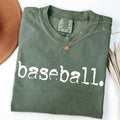 Comfort Color Retro Baseball Shirt, Baseball Game Day Shirt, Womens Baseball Tee, Sports Mom Tee Gift For Women Baseball...