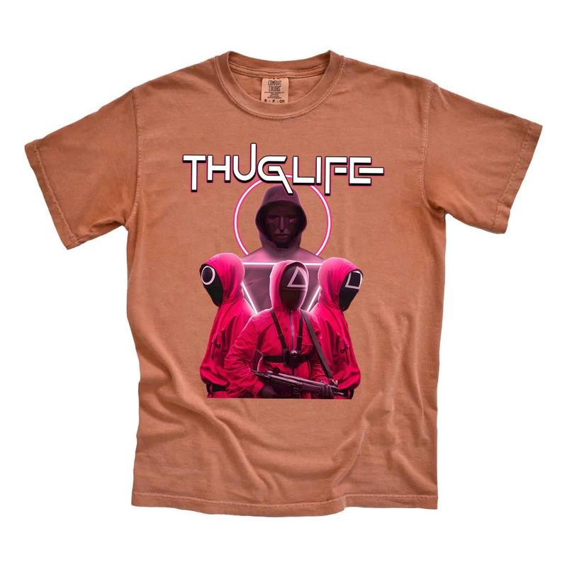 Comfort Colors  Thug Life Squidgame  Shirt Hoodie, Sweatshirt | RetroVerseTees.com